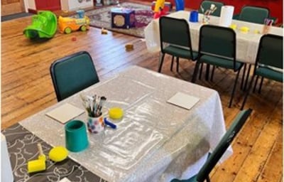 Birthday party set up