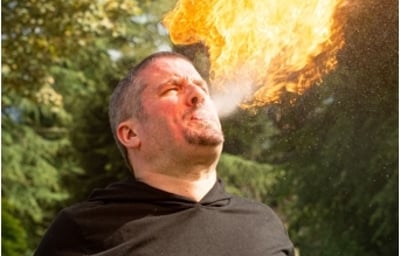 Fire performer