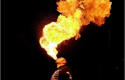 Fire performer