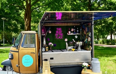 Piaggio bar- Cocktail bar setup 