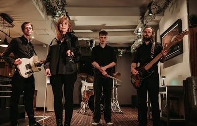 Rock Ceilidh Band looking down Devoncove Hotel