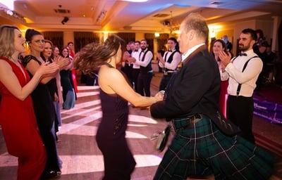 Rock Ceilidh Band D Ness spinning STW