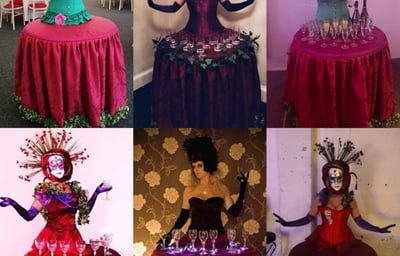 Human Champagne Table 