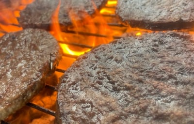 Flame grilled burgers