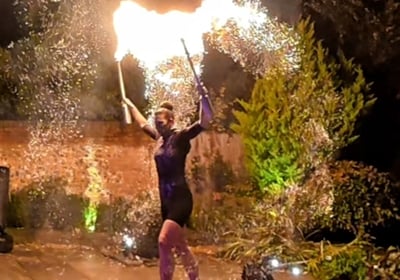 Fire Knights Circus, Fire acts or show.