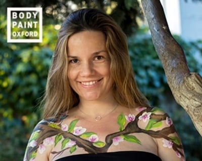 blossom belly painting