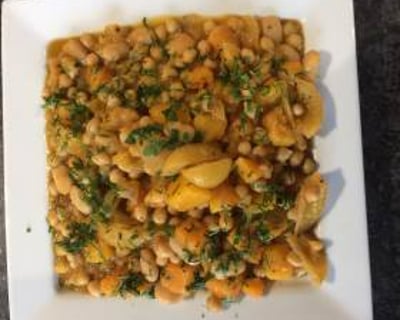 Chickpea, butternut squash, preserved lemon tagine