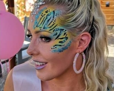 Blue & Yellow Animal Print