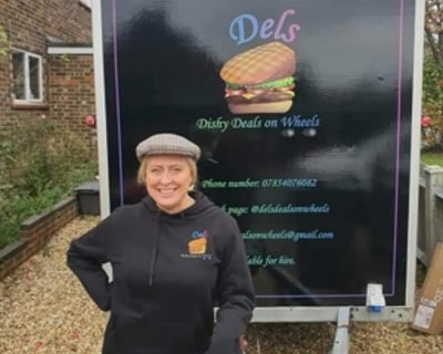 Andrea infront of Dels (1)