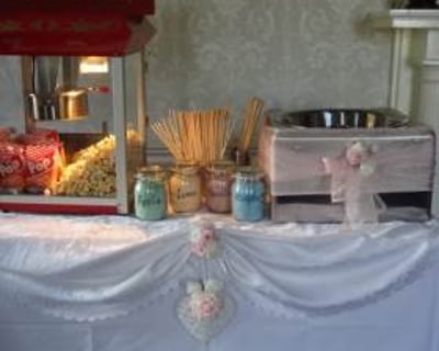 Popcorn and Candyfloss supplied for a wedding at the Waterton Park Hotel