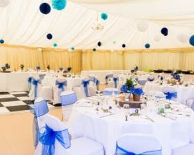 Wedding marquee interior