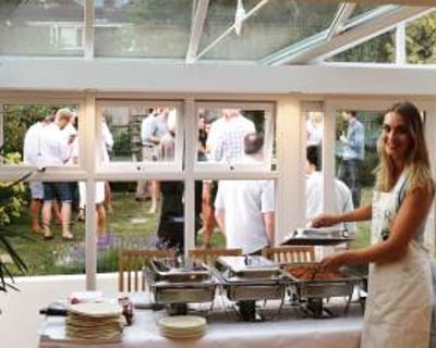 Buffet for garden party