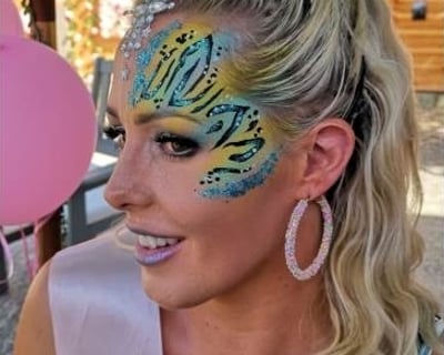 Blue & Yellow Animal Print