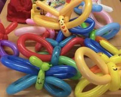 Balloon made by the chidren I taught at a school