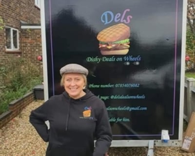 Andrea infront of Dels (1)