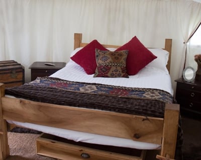 Inside yurt - Plush Tents Glamping