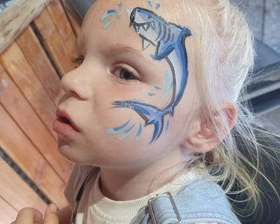 Shark Motif Facepaint