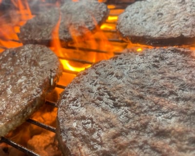 Flame grilled burgers