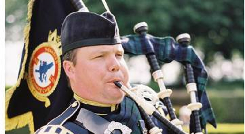 Bagpipers in Sutherland
